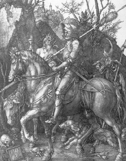 Albrecht Durer Knight, Death and the Devil Norge oil painting art